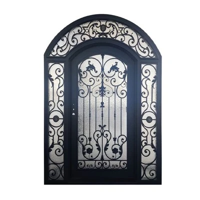 Pintu depan besi hiasan